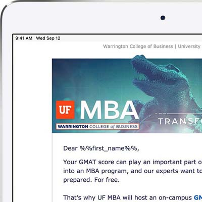GMAT Campaign Email
